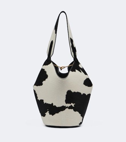 Borsa Lotus Mini in cavallino e suede - Khaite - Modalova