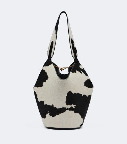 Shopper Lotus Mini in cavallino e suede - Khaite - Modalova