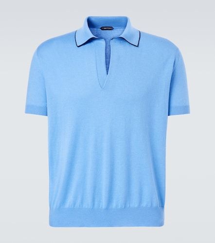 Tom Ford Polo in cotone e seta - Tom Ford - Modalova