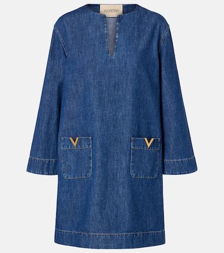 Miniabito VGold in chambray - Valentino Garavani - Modalova