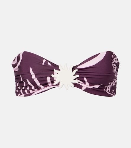 Maple printed bandeau bikini top - Cala de la Cruz - Modalova