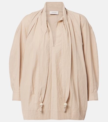 Blusa de crepé de algodón anudada - Lemaire - Modalova
