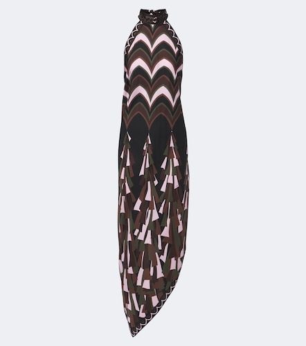Baiadera halterneck silk twill midi dress - Pucci - Modalova