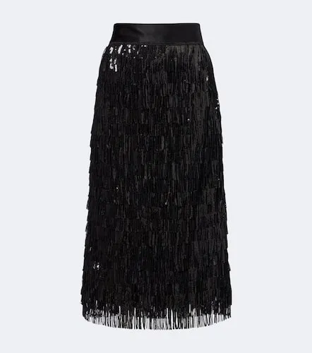 Falda midi con flecos y lentejuelas - Dolce&Gabbana - Modalova