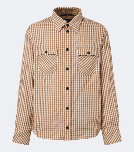 Check cotton-blend twill shirt - Moncler Grenoble - Modalova