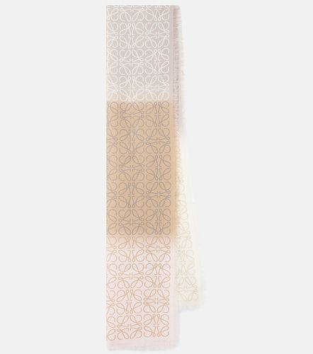 Sciarpa Anagram in lana e seta - Loewe - Modalova