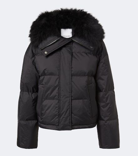 Doudoune shearling-trimmed down jacket - Yves Salomon - Modalova