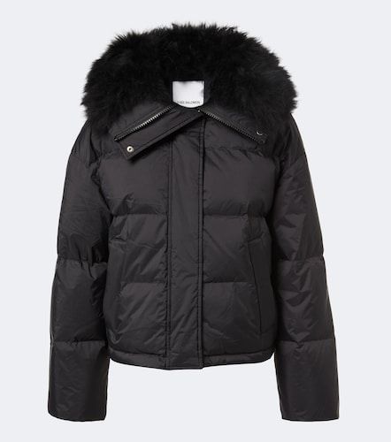 Doudoune shearling-trimmed down jacket - Yves Salomon - Modalova