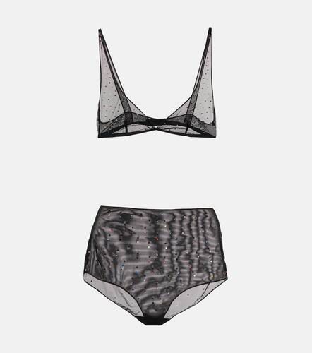 OsÃ©ree Gem embellished bra and briefs set - Oseree - Modalova