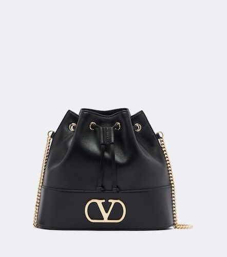 VLogo Signature Small leather bucket bag - Valentino Garavani - Modalova