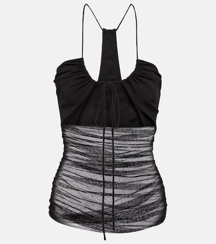 Top in tulle di seta con cut-out - Christopher Esber - Modalova