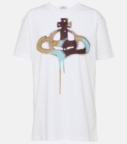 T-shirt in cotone con stampa Orb - Vivienne Westwood - Modalova