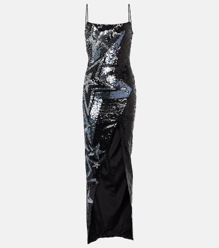 Sequined side-slit maxi dress - Balmain - Modalova