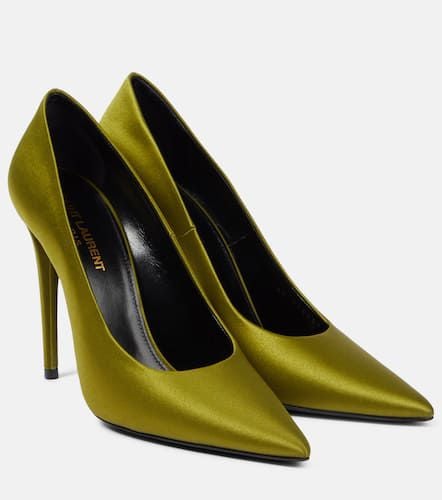 Monceau 110 satin crÃªpe pumps - Saint Laurent - Modalova