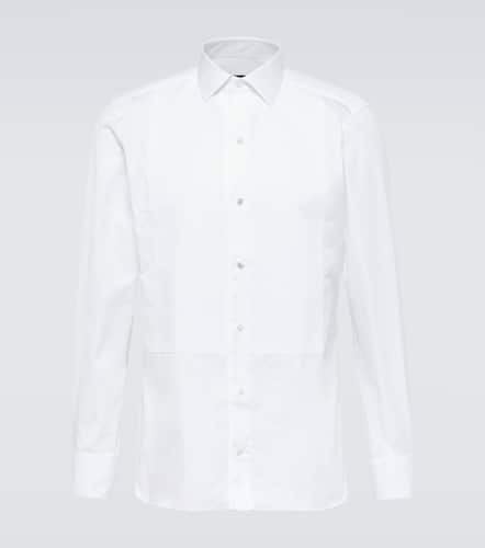 Zegna Cotton piqué tuxedo shirt - Zegna - Modalova