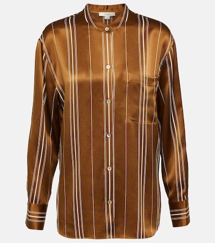 Vince Camisa de seda a rayas - Vince - Modalova