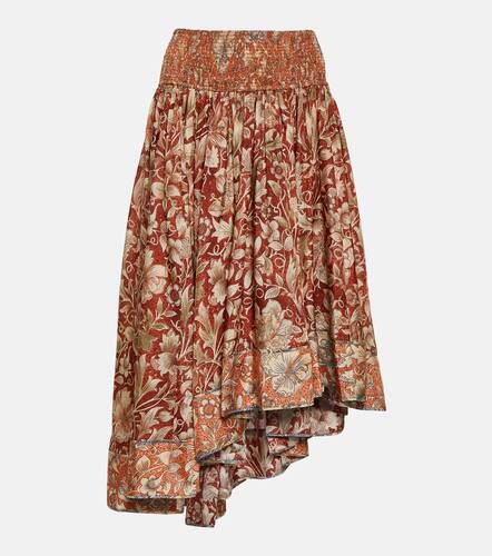 Chintz floral asymmetric silk midi skirt - Zimmermann - Modalova