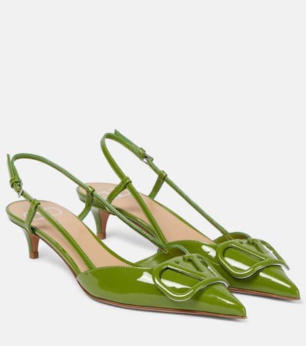 VLogo patent leather slingback pumps - Valentino Garavani - Modalova