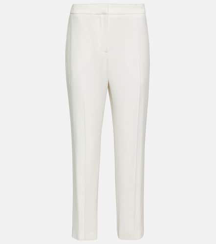 Mid-rise slim crÃªpe pants - Alexander McQueen - Modalova