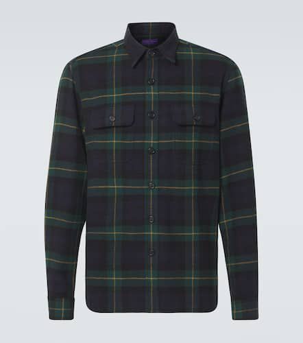 Plaid wool and cashmere shirt - Ralph Lauren Purple Label - Modalova