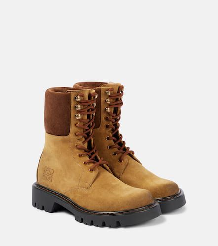 Loewe Sierra suede combat boots - Loewe - Modalova