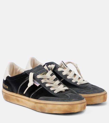 Soul Star suede-trimmed velvet sneakers - Golden Goose - Modalova