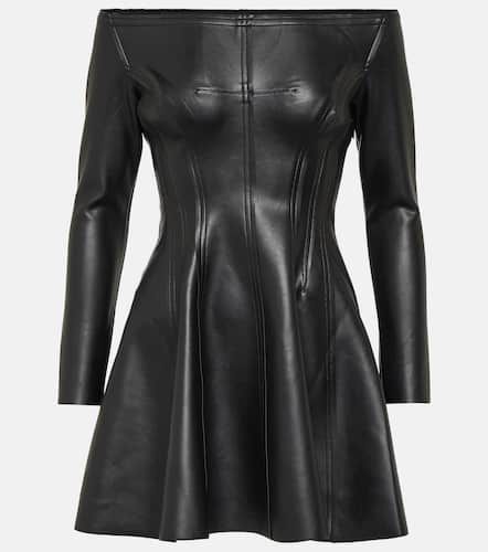 Off-Shoulder Grace faux leather minidress - Norma Kamali - Modalova