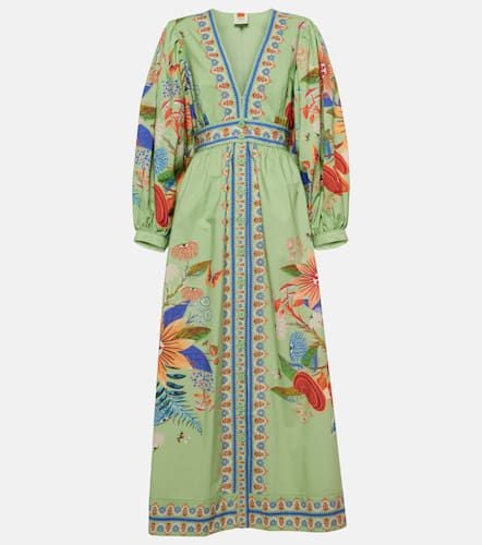 Bright Yard floral cotton maxi dress - Farm Rio - Modalova