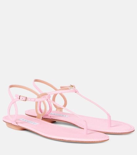 Almost Bare raffia-effect sandals - Aquazzura - Modalova
