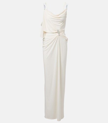 Draped embellished jersey maxi dress - Coperni - Modalova