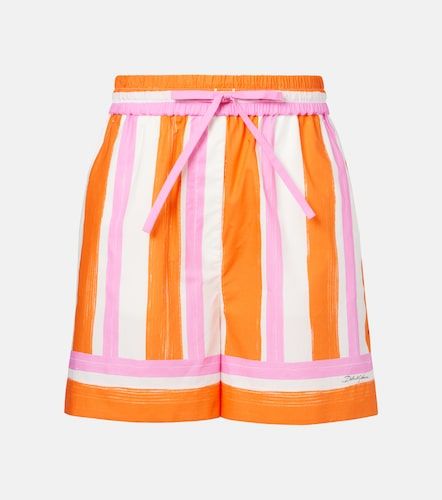 Shorts in cotone a righe - Dolce&Gabbana - Modalova