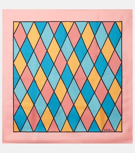 Rhombelle checked silk scarf - Valentino - Modalova