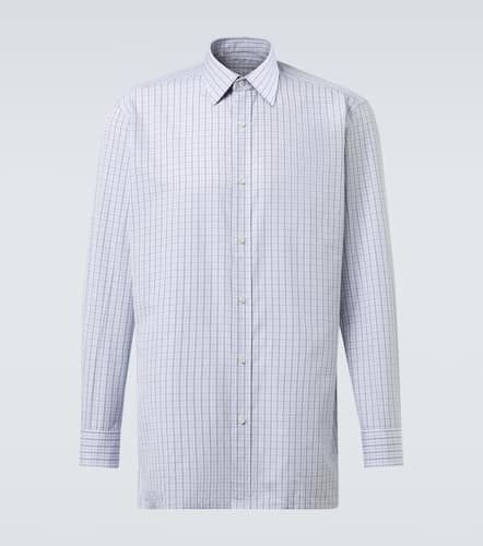 Camisa en popelín de algodón a cuadros - Charvet - Modalova