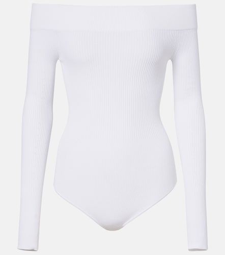 Ribbed-knit off-shoulder bodysuit - Alaia - Modalova