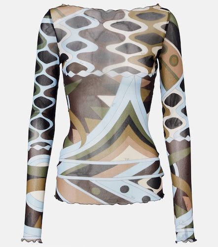 Pucci Vivara sheer tulle top - Pucci - Modalova