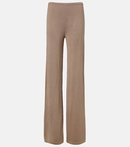 Pantaloni Esme regular in misto seta - Aya Muse - Modalova