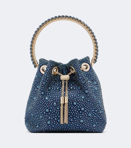 Secchiello Bon Bon in raso con cristalli - Jimmy Choo - Modalova