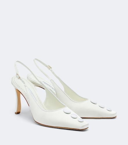 Pumps slingback Alexa in satin - Manolo Blahnik - Modalova