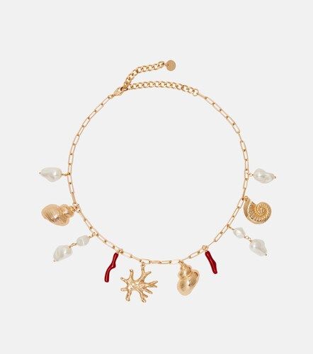 Collana con charm e perle bijoux - Self-Portrait - Modalova