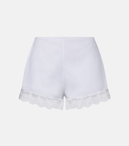 Staud Von lace-trimmed linen shorts - Staud - Modalova