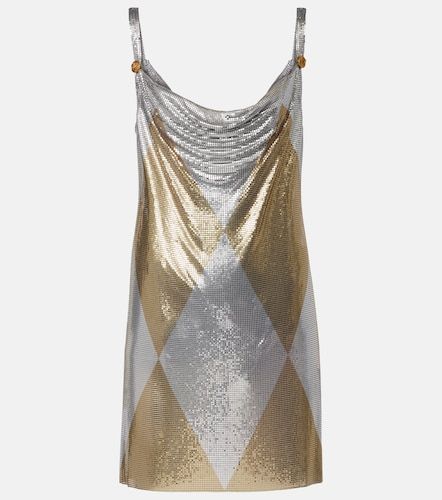 Medusa draped chainmail minidress - Versace - Modalova