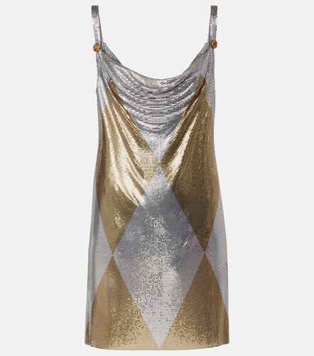 Vestido corto Medusa de malla metálica - Versace - Modalova