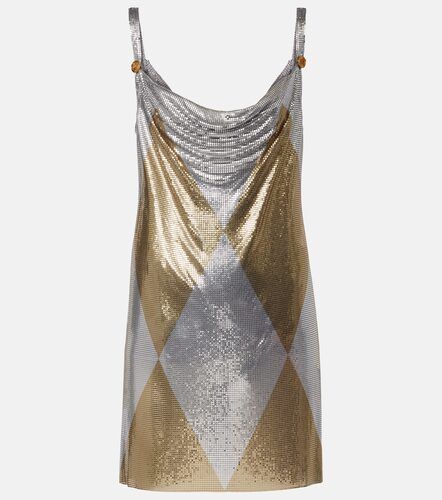 Vestido corto Medusa de malla metálica - Versace - Modalova