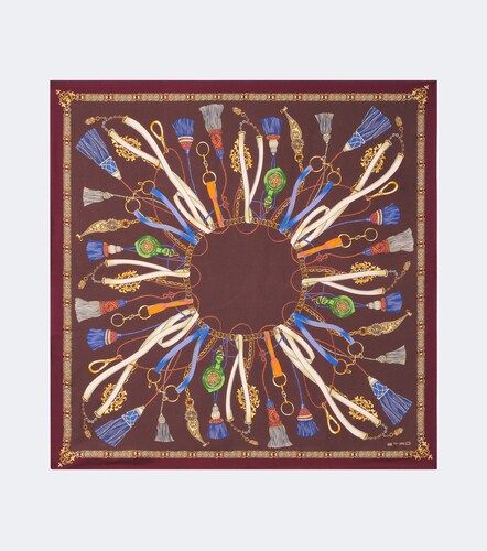 Etro Bedruckter Schal aus Seide - Etro - Modalova