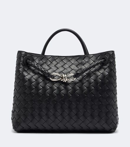 Andiamo Intrecciato Large leather top-handle bag - Bottega Veneta - Modalova