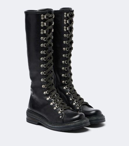 Miu Miu Stiefel aus Leder - Miu Miu - Modalova
