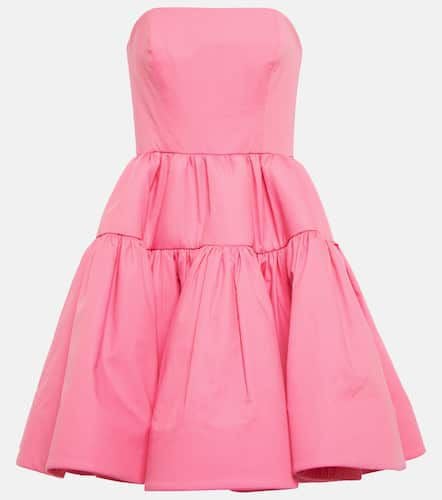 Strapless cotton minidress - Oscar de la Renta - Modalova