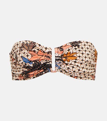 Santorini printed bandeau bikini top - Ulla Johnson - Modalova