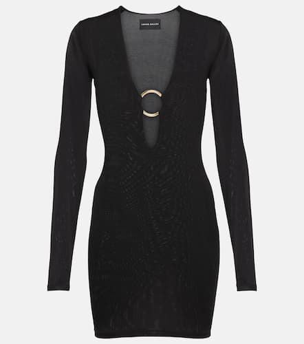 Embellished V-neck minidress - Louisa Ballou - Modalova