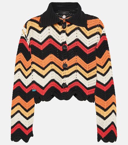 Kaleidoscopic Chevron cotton-blend cardigan - Alanui - Modalova